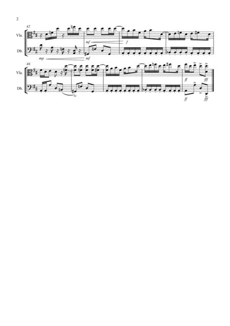 Maple Leaf Rag For Viola And Double Bass Duet Page 2