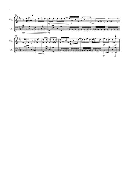 Maple Leaf Rag For Violin And Double Bass Duet Page 2