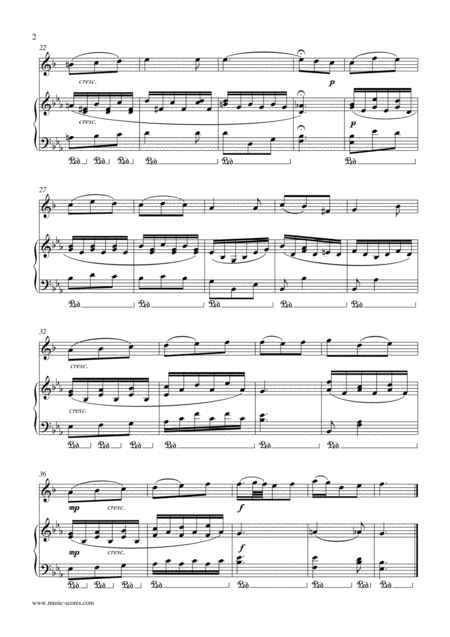 Marble Halls From The Bohemian Girl Tenor Saxophone And Piano Page 2