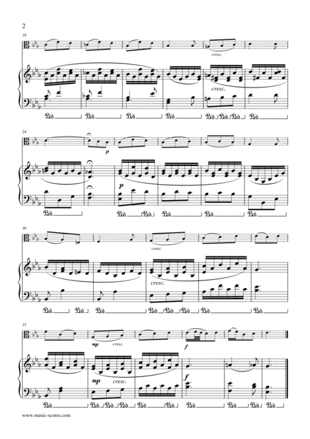 Marble Halls From The Bohemian Girl Viola And Piano Page 2