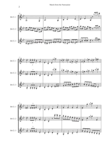 March From The Nutcracker For 3 Clarinet Page 2