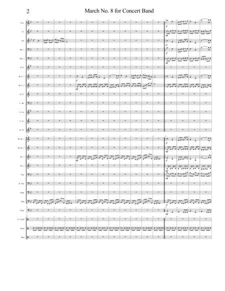 March No 8 For Concert Band Page 2