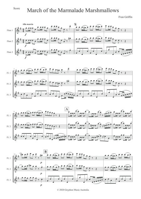 March Of The Marmalade Marshmallows For Flute Trio Page 2