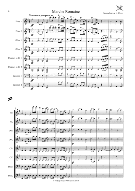 March Romaine Arr Woodwind Octet Page 2