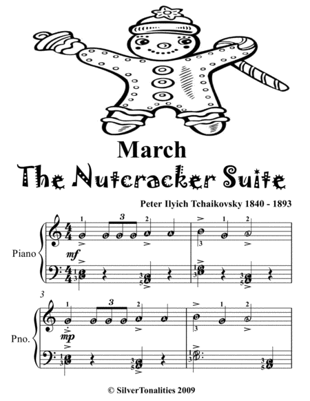 March The Nutcracker Suite Easy Piano Sheet Music Tadpole Edition Page 2