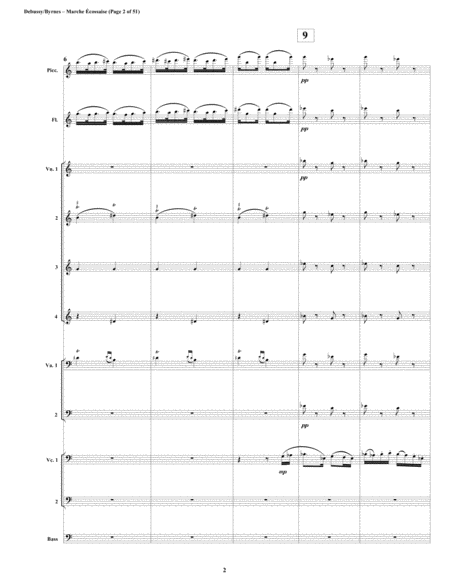 Marche Cossaise By Claude Debussy String Orchestra Piccolo Page 2