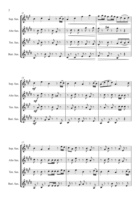 Marching Rondo Sax Quartet Page 2