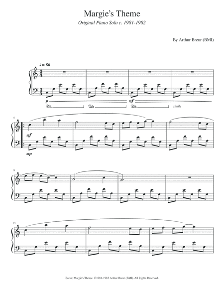Margies Theme Piano Solo Page 2