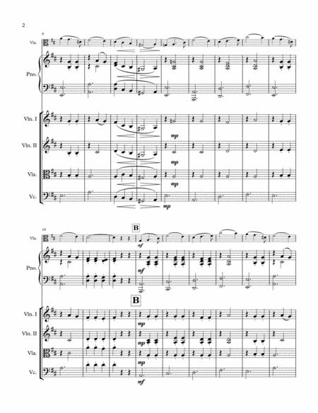 Marguerite Waltz Viola Solo With String Orchestra Acc Optional Piano Page 2