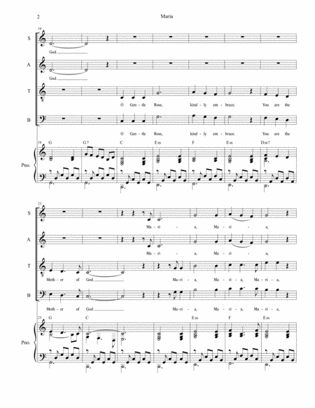 Maria For Satb Page 2