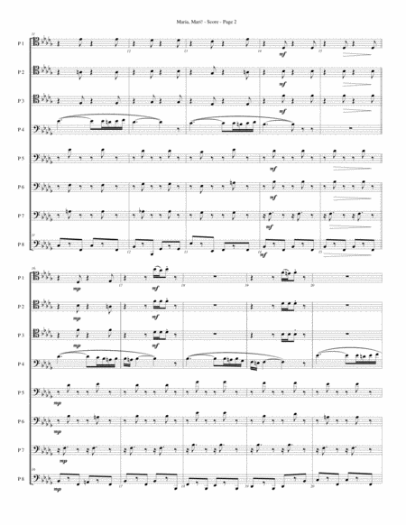 Maria Mari For Trombone Or Low Brass Octet Page 2