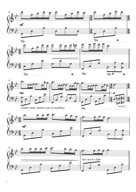 Mariage D Amour Riichard Cllayderman Piano Sheet With Note Names For Easy Learning Page 2