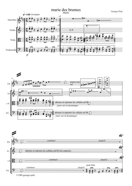 Marie Des Brumes Quartet Page 2