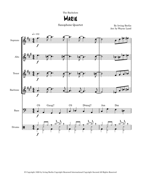 Marie Saxophone Quartet Page 2