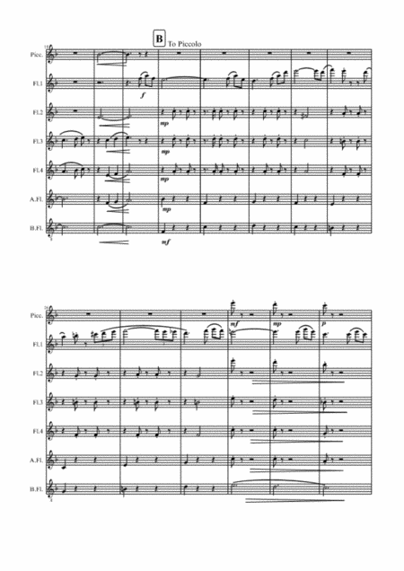 Married Life Theme From Up For Flute Choir Page 2