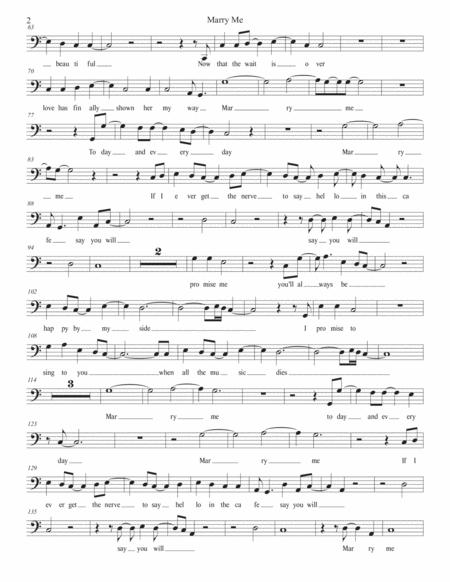 Marry Me Easy Key Of C Cello Page 2