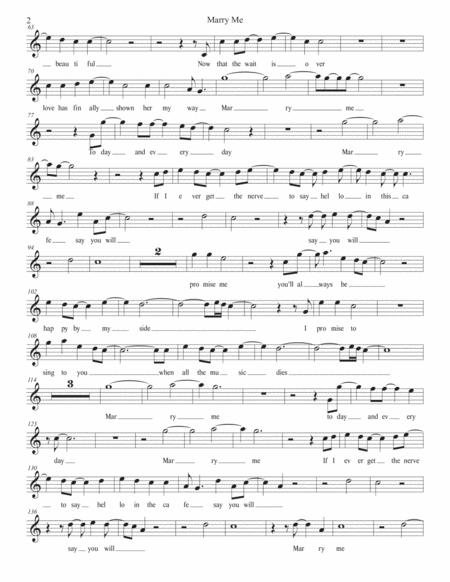 Marry Me Easy Key Of C Violin Page 2