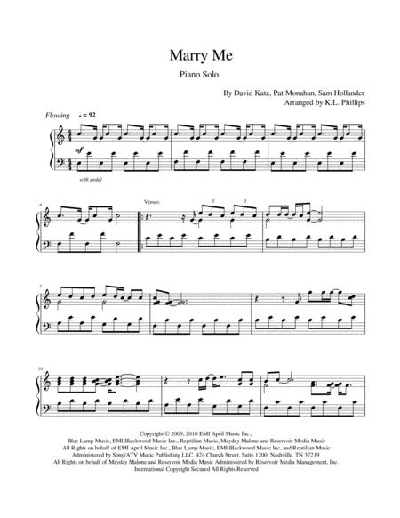 Marry Me Piano Solo Page 2