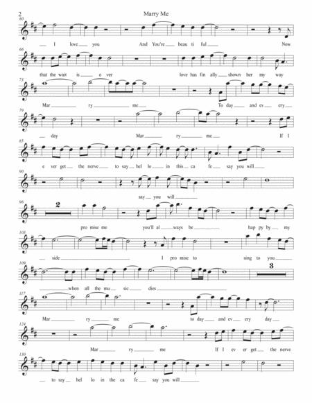 Marry Me W Lyrics Bari Sax Page 2