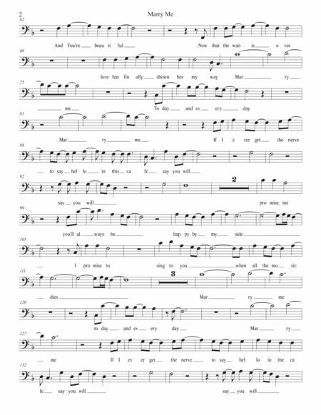 Marry Me W Lyrics Cello Page 2