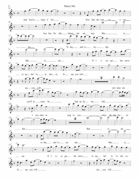 Marry Me W Lyrics Flute Page 2