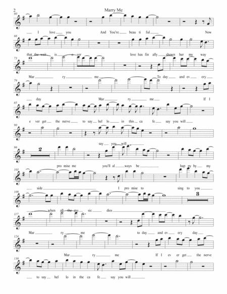 Marry Me W Lyrics Soprano Sax Page 2