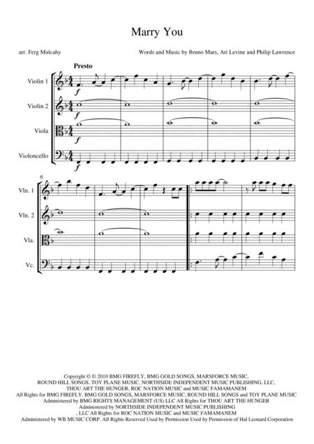 Marry You By Bruno Mars Page 2