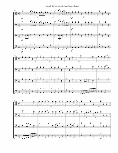 Marsch Fr Maria Ludovika For Trombone Or Low Brass Quartet Page 2