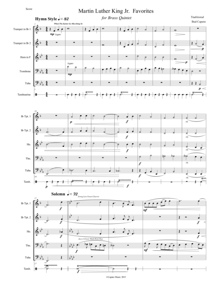 Martin Luther King Favorites For Brass Quintet Page 2