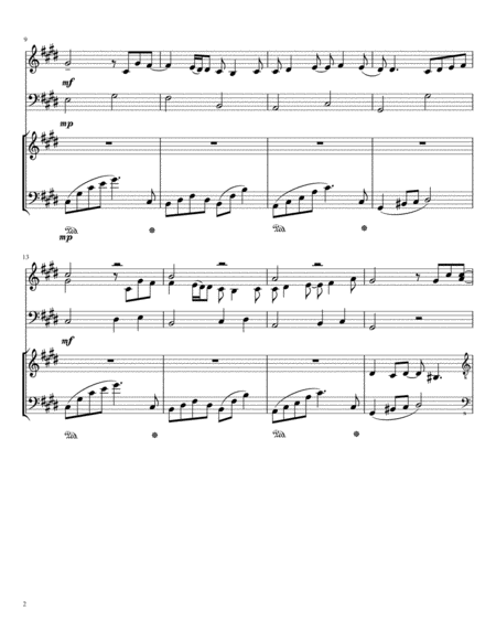 Mary Did You Know For Trio Violin Cello Piano Page 2