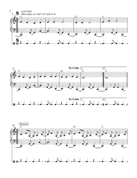 Mary Had A Little Lamb American And Latin Style Easy Piano Page 2