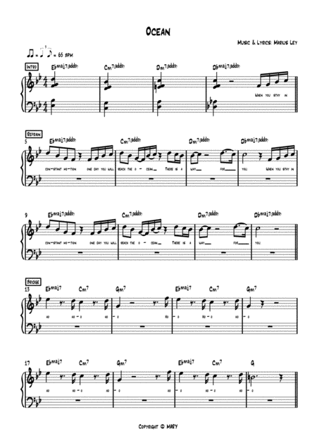 Mary Ocean Sheet Music Page 2