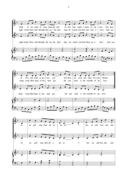 Marys First Lullaby With Accompaniment Page 2