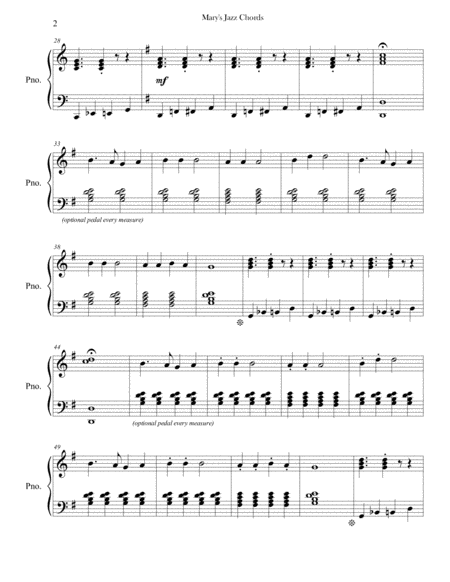 Marys Jazz Chords Mary Had A Little Lamb Page 2