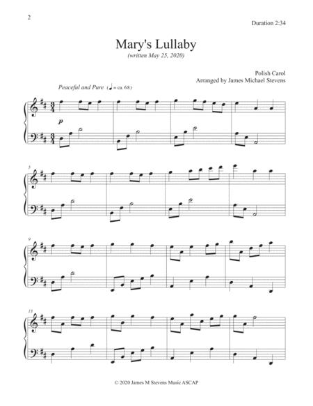 Marys Lullaby Quiet Christmas Piano Page 2