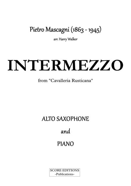 Mascagni Intermezzo For Alto Saxophone And Piano Page 2