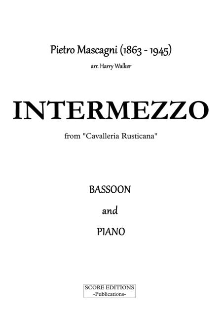 Mascagni Intermezzo For Bassoon And Piano Page 2