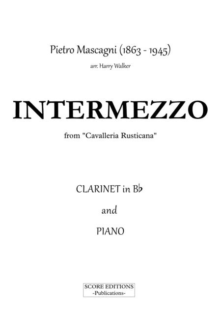 Mascagni Intermezzo For Clarinet In Bb And Piano Page 2