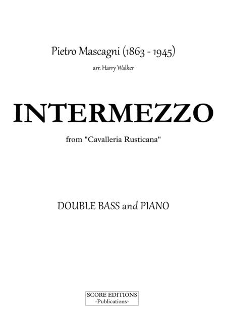 Mascagni Intermezzo For Double Bass And Piano Page 2