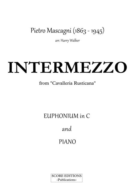 Mascagni Intermezzo For Euphonium In C And Piano Page 2