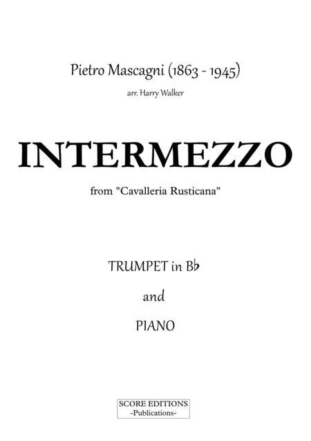 Mascagni Pietro Intermezzo For Trumpet In Bb And Piano Page 2