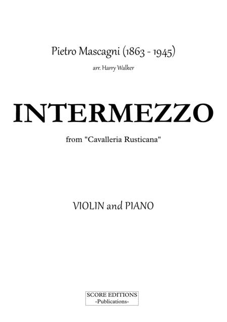 Mascagni Pietro Intermezzo For Violin And Piano Page 2