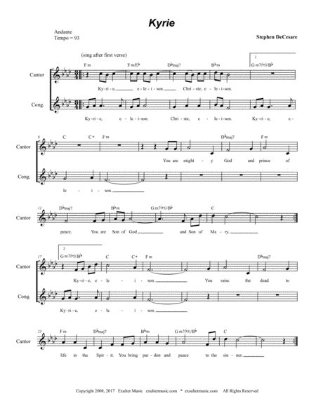 Mass For A Deceased Loved One Lead Sheet Edition Page 2