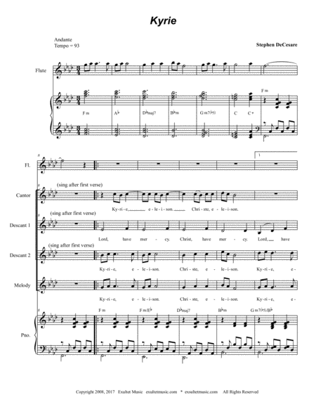 Mass For A Deceased Loved One Piano Vocal Score Page 2