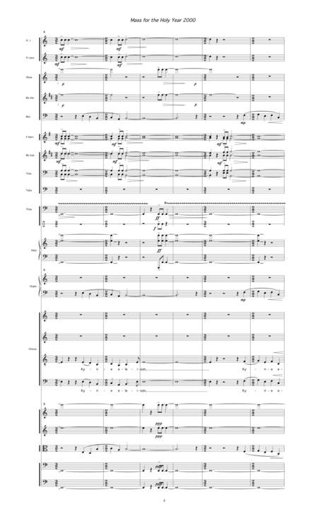 Mass For The Holy Year 2000 Pt 1 2000 For Satb Soloists Chorus And Orchestra Page 2