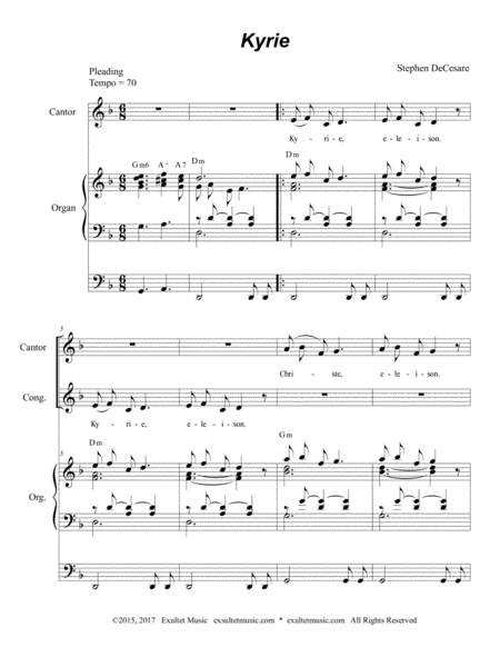 Mass For The People Of God Organ Score Page 2