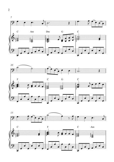 Massas In De Cold Cold Ground Bassoon Solo And Piano Accompaniment With Chords Page 2