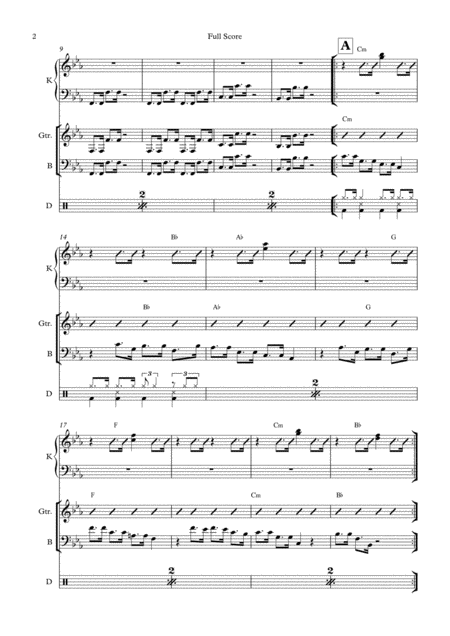 Master Blaster Vocal With Rhythm Section Key C Minor Page 2