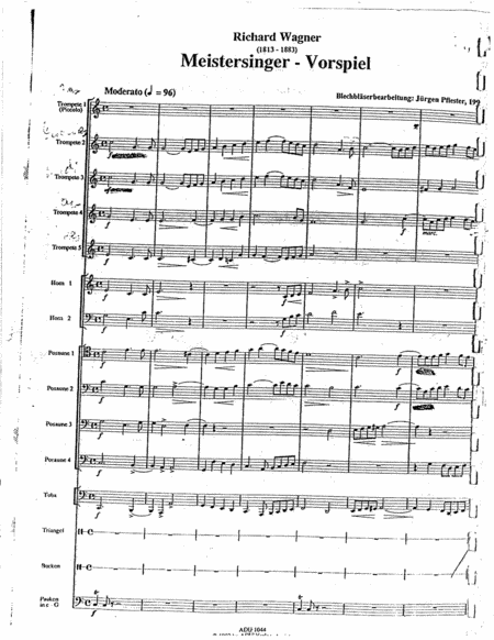 Master Singer From Nurburgrin Wagner Brassensemble Page 2