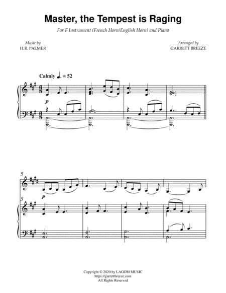 Master The Tempest Is Raging Solo English Horn Piano Page 2